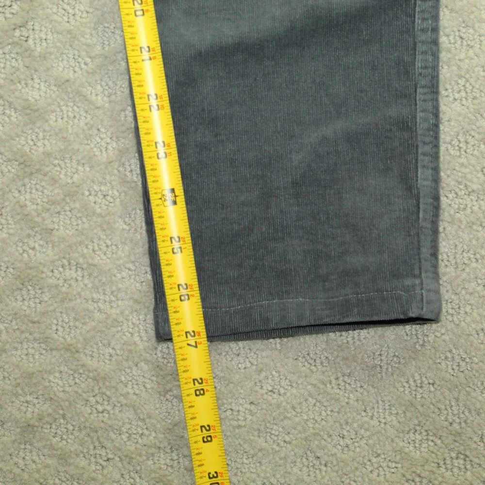 Fabrizio Gianni Women's 6 Grey Stretch for High Comfort Mini Corduroy Pants